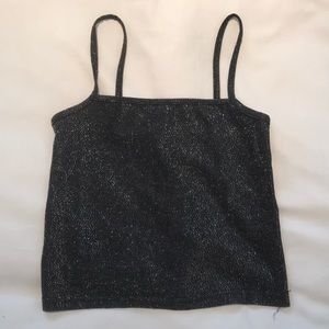 Brandy sparkly cropped tank